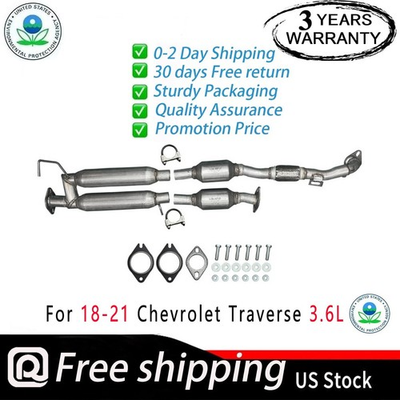 #ad Rear Catalytic Resonator For 18 21 Chevrolet Traverse 3.6L Fast Shipping New $297.77