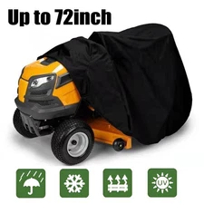Fit Deck up to 72" Riding Lawn Mower Tractor Cover Garden Heavy Duty Waterproof