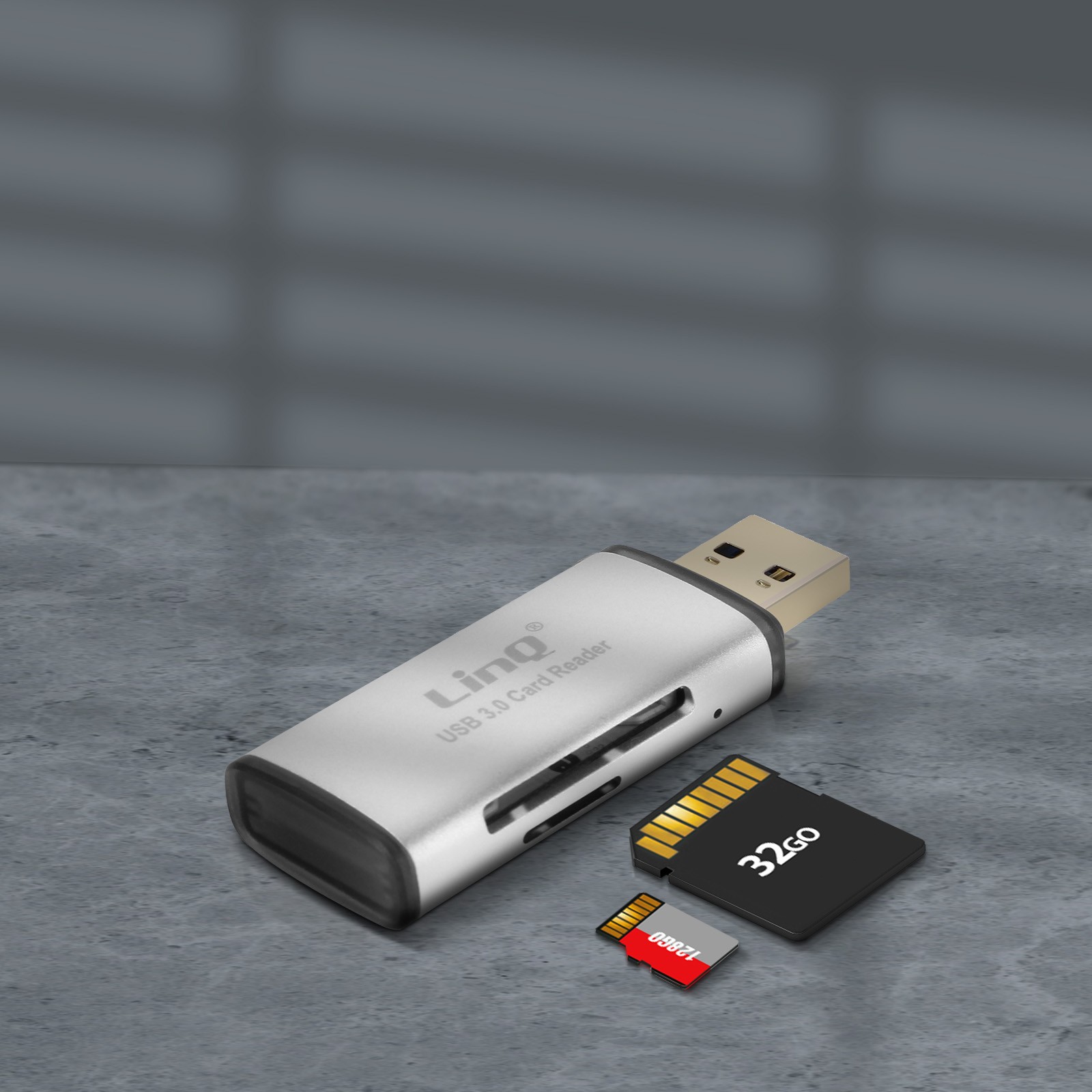 Lecteur de carte SD externe LinQ U3062 adaptateur Micro-SD PC