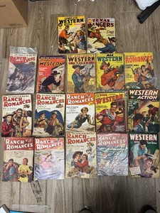 Vintage 1940’s 50’s Ranch Romance Dime Western Lot Of 17 Western Magazines 