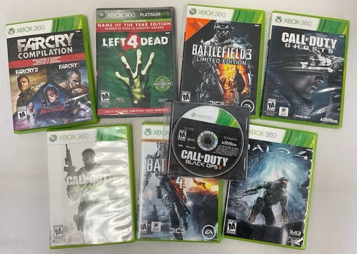 New ListingMicrosoft Xbox 360 Game Bundle Lot of 10 | Black Ops, Battlefield, Halo, Far Cry