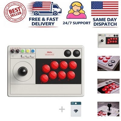 Customizable Fight Stick for Switch & Windows - Ergonomic Design with 16 Buttons