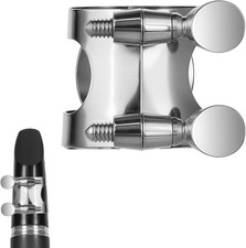 Clarinet Ligature Brass Clarinet Ligature B Flat with Adjustable Screw Silve...