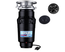 Garbage Disposal 1/2 HP | Anti-Jam Stainless Steel Food Waste Grinder Black