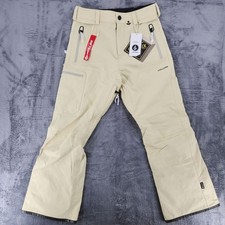 Volcom L Gore-Tex Snowboard Ski Pants XS Khaki G1352303 Waterproof NWT