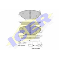Icer BremsbeläGe Bremsbelegsatz Vorne FüR Skoda Fabia II VW Polo Stufenheck