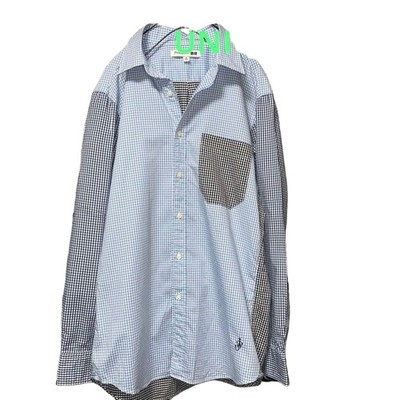 UNIQLO JW ANDERSON Gingham Check Shirt Long Sleeve M Casual Mesh