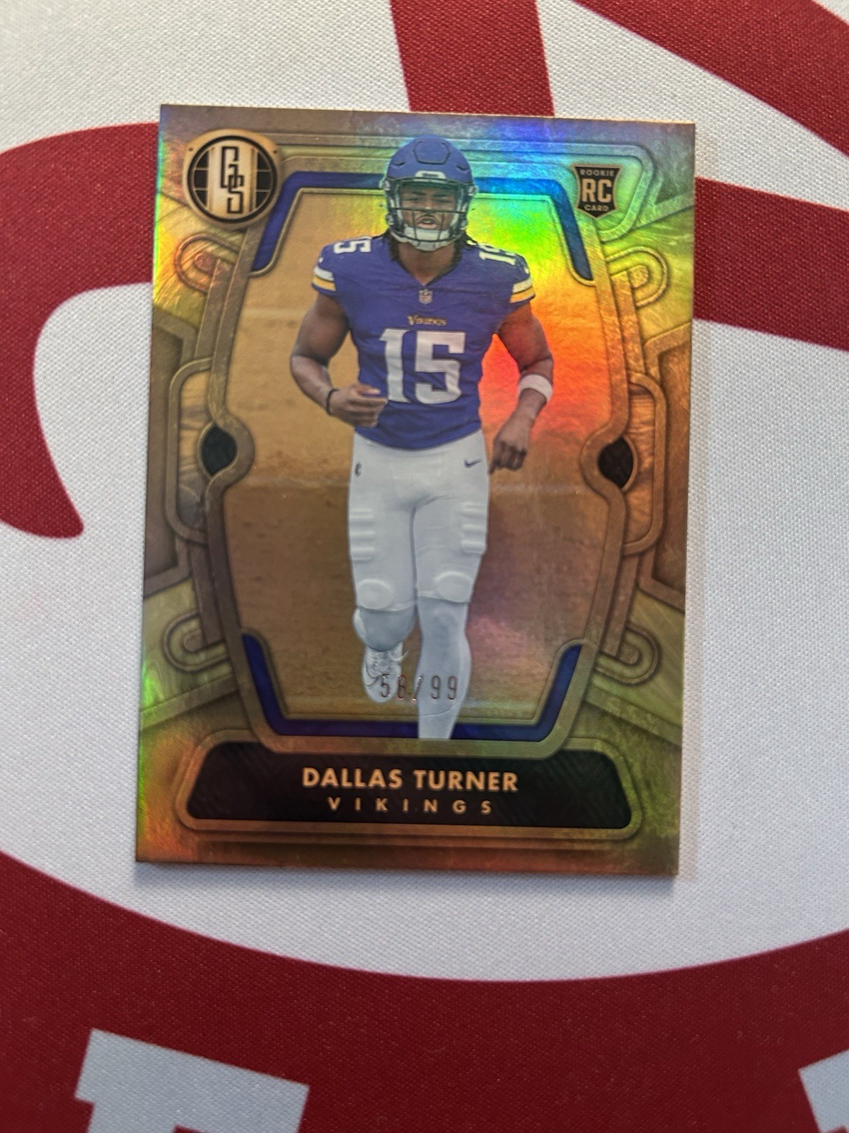 2024 Panini Gold Standard - Rookies Dallas Turner #116 /99 (RC) Vikings