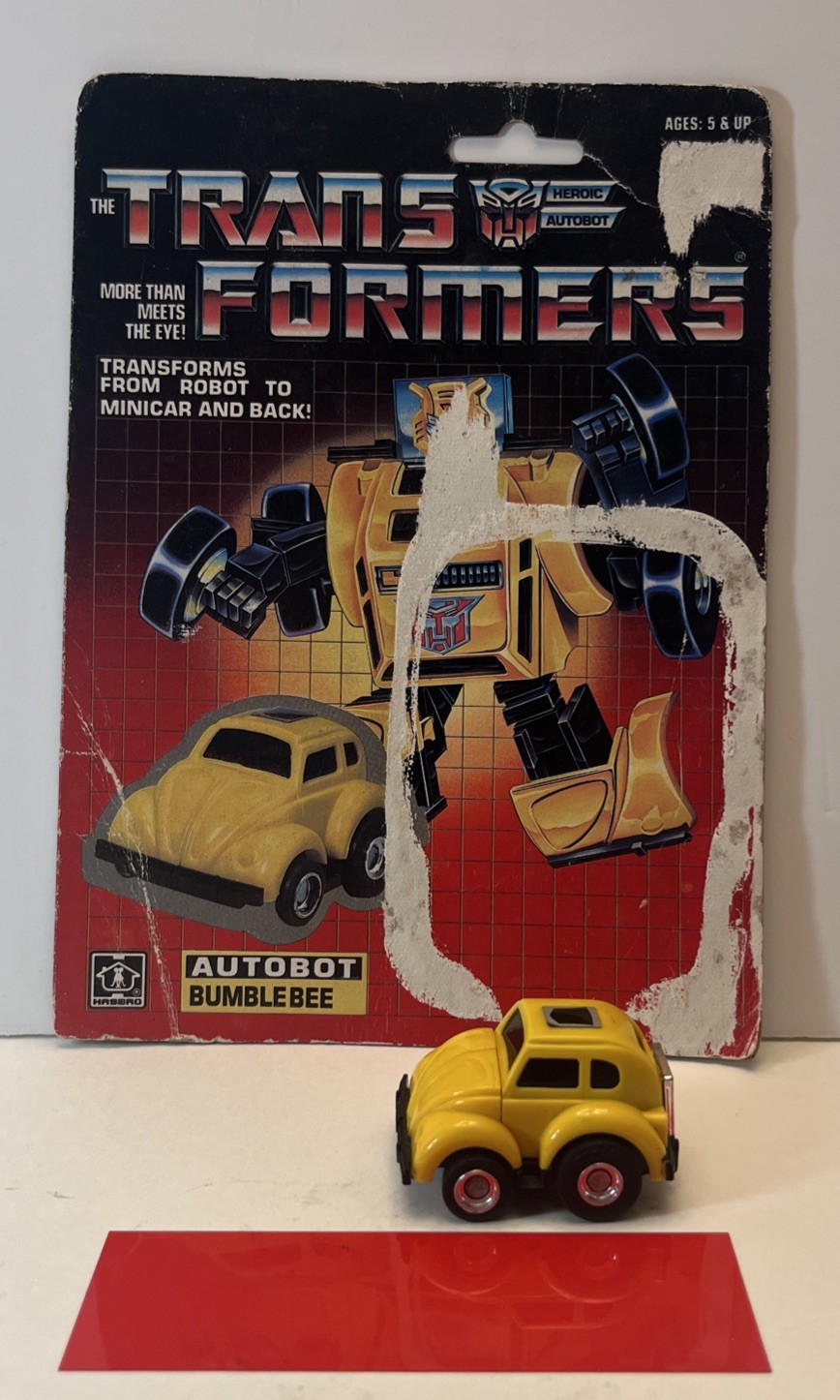 G1 Transformers Bumblebee 100% Complete Vintage 1985 Takara Hasbro w/Card
