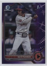 2022 Bowman Draft Chrome Purple Refractor 162/250 Nate Furman #BDC-182 12v9