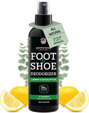 Aromasong Natural Shoe Deodorizer and Foot Spray - 24-Hour Freshness Foot Odor E