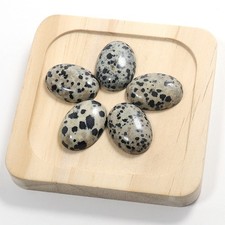 10pcs 18x25mm Natural Spotted Stone Oval CAB CABOCHON DIY Jewelry No Holes