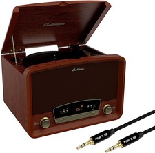 Electrohome Vinyl Record Player with Bonus 3.5mm Aux Cable