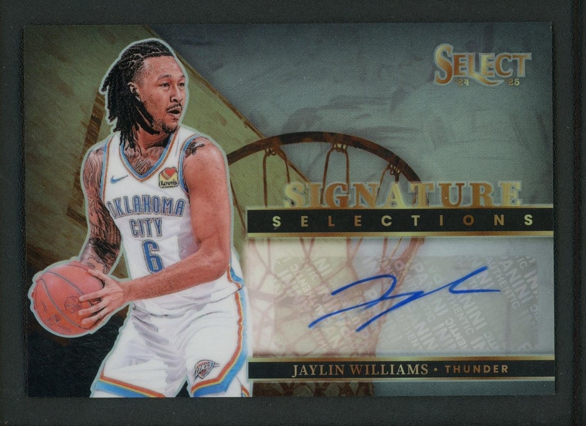 2024-25 JAYLIN WILLIAMS AUTO PANINI SELECT SIGNATURE SELECTIONS