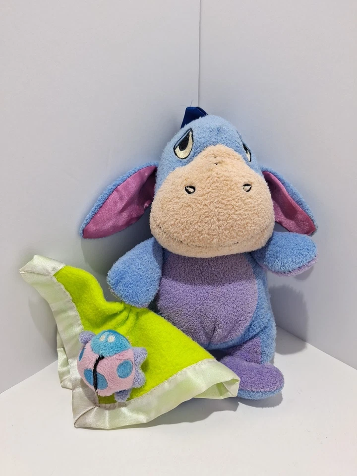 Disney Eeyore Plush Rattle Lady Bug Security Blanket Soft Toy Pet Lovey (C) - Image 2 of 4