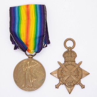 WW1 1914 1915 Star And Victory Medal Royal Field Artillery GNR. J. Morris