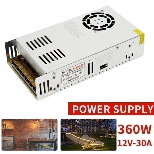 Dc 12V Power Supply 30A 360W Ac 110V-220V Converter Dc 12Volt 30Amp UK Bfvxxzeva - Picture 4 of 23