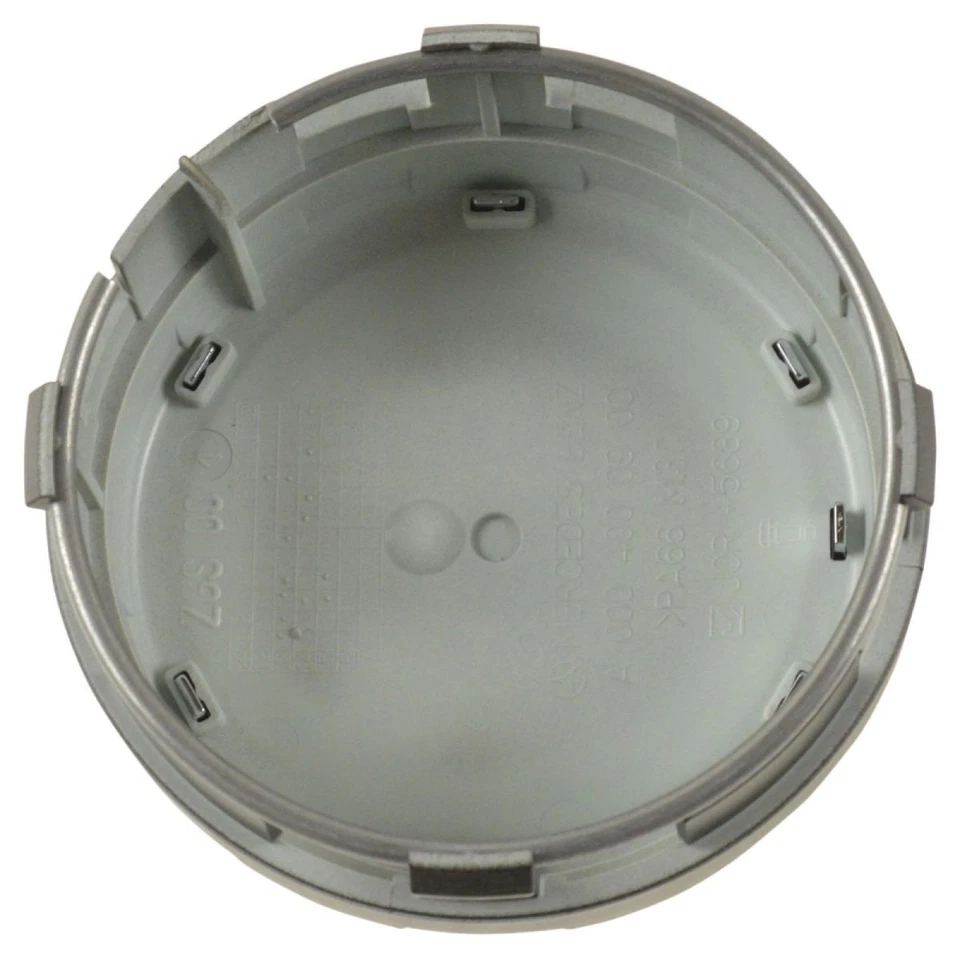 OEM 00040009009283 Raised Chrome & Black Wheel Center Cap for Mercedes Benz - Image 4 of 4