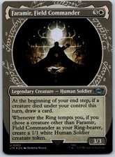 faramir mtg card Magic The Gathering - The Lord of the Rings you draw a card if they didnt attack you that turn Faramir, Field Commander [Showcase Foil]