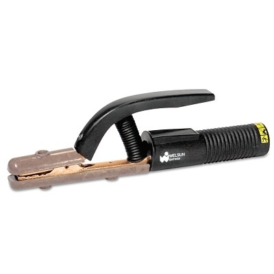 Electrode Holder-High Tong Type, 400 A, Brass, For 3/0 Cable, 10 mm Cap, 12.5 in