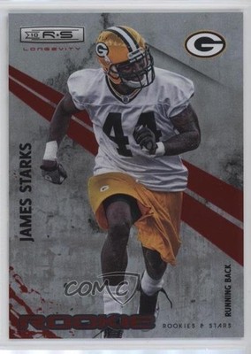 2010 Panini Rookies & Stars Longevity Rookie Ruby /100 James Starks #198 RC nd3