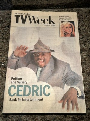 TV Week The Washington Post magazine December 15-21, 2002 Cedric the Entertainer