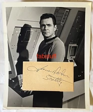 James Doohan Star Trek Original Hand Signed Autograph With Photo