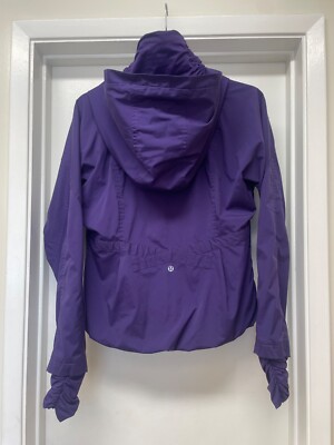 LULULEMON Purple Lolo Community Zip Front Hooded Jacket Sz 6
