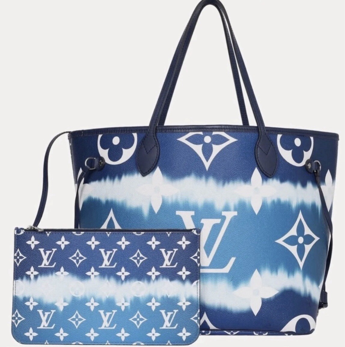 Louis Vuitton Escale Giant Neverfull MM Tie Dye Tote Handle