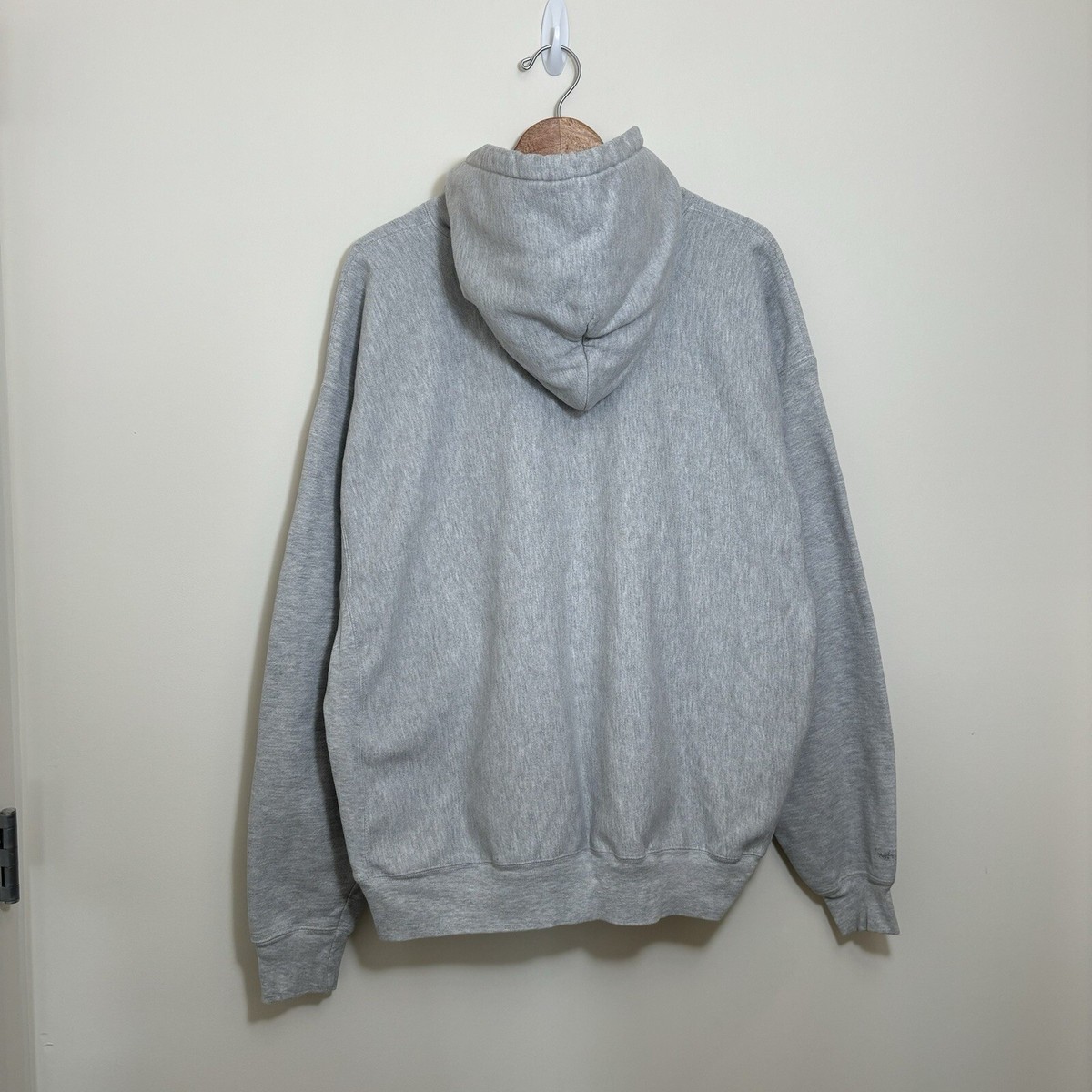 Vintage 90s Champion Reverse Weave Hoodie Sweatshirt Gray