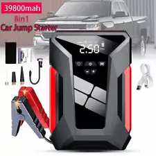 Car Jump Starter with Air Compressor 1600A Battery Power Bank Charger Emergency