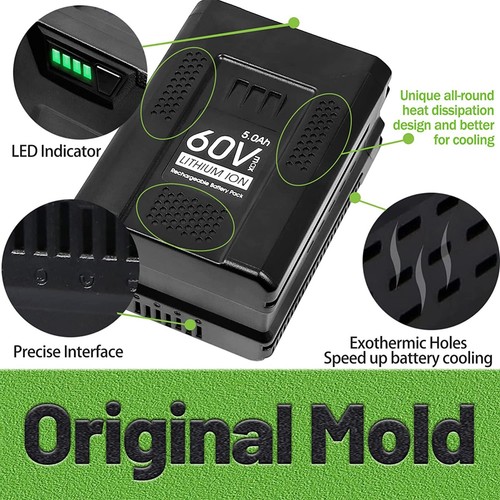 5 Ah 8 Ah For Greenworks Pro 60V Max Lithium-ion Battery LB60A00 LB60A02 LB60A03 - Picture 25 of 32