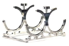 Nitrous Outlet Dual Vertical Billet 10lb/15lb Nitrous/CO2 Bottle Mount Bracket