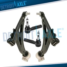 Front Lower Control Arms Outer Tie Rods End Kit for 2014 - 2019 Chevrolet Impala