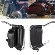 Motorcycle Saddlebag Guard Crash Bar Bags For Road King Touring  Electra Glide