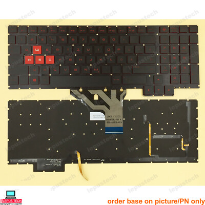 HP OMEN 15-CE red backlit German DE keyboard