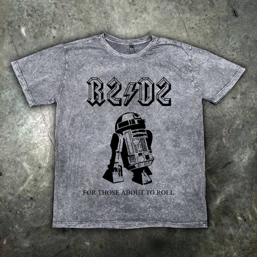 Star wars r2d2 mens distressed rock t shirt - Picture 3 of 4