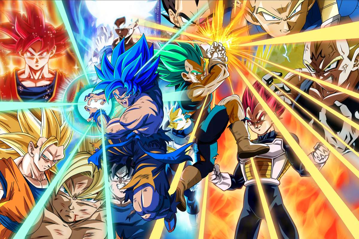 Dragon Ball Super - Goku Collage Wallpaper Download