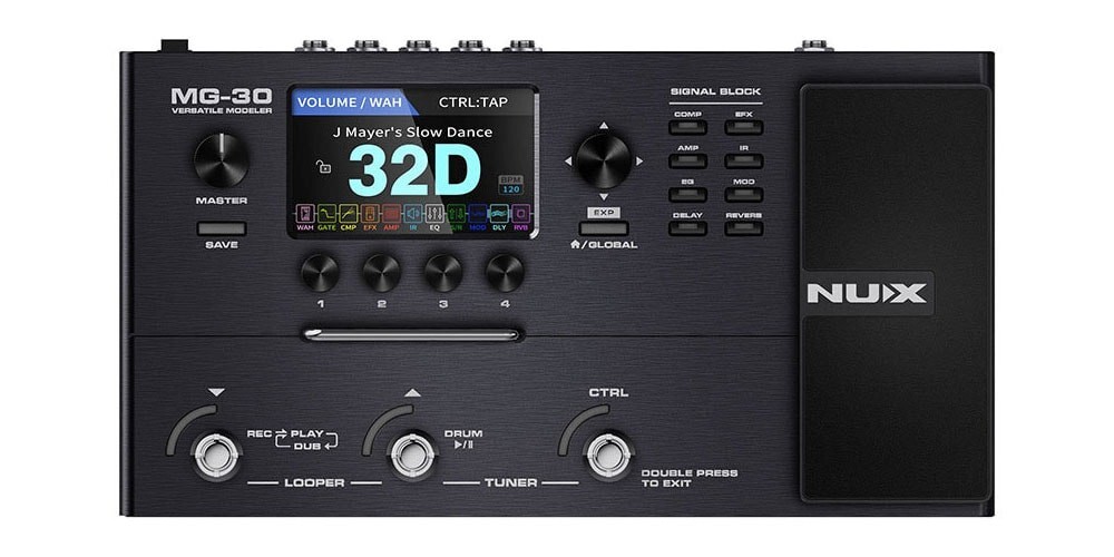 New NUX MG-30 Versatile Modeler Guitar Multi-Effects Pedal TSAC-HD