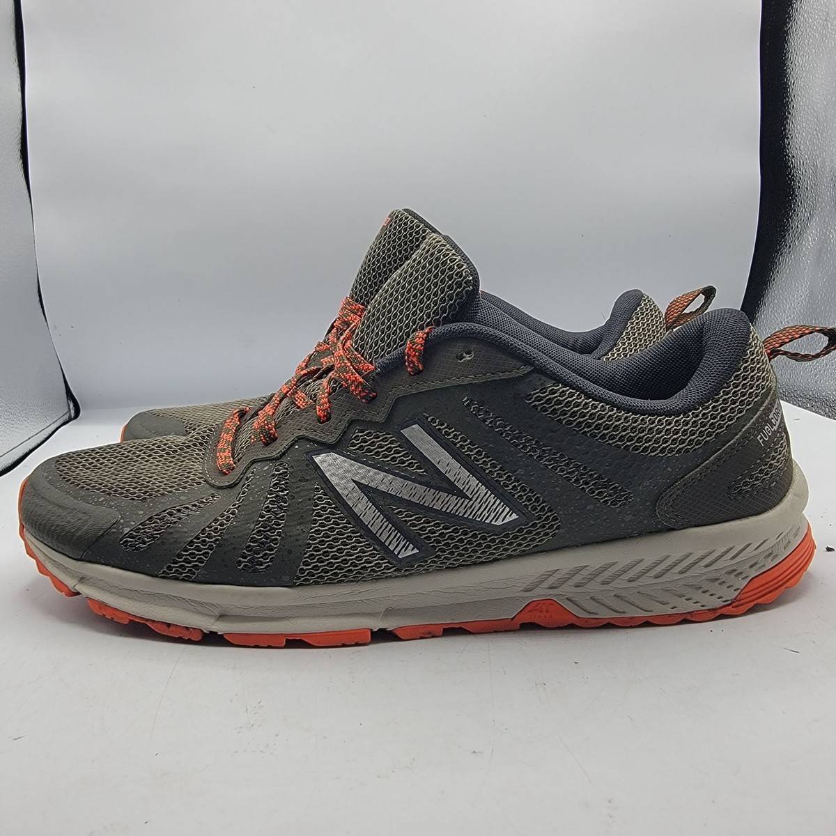 New Balance Fuel Core Mens 11 Gray Orange All Terrain Trail Hiking Shoes T590V4 New Balance Fuel Core Mens 11 Gray Orange All Terrain Trail  main image 3