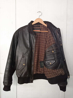 Vintage Chevignon leather bomber jacket size L | eBay Vintage Chevignon leather bomber jacket size L | eBay