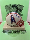 Earl Campbell Autographed Houston Oilers Mini Helmet Hall of Fame Z3