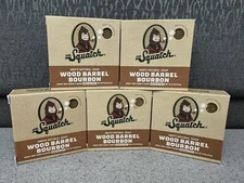 DR. SQUATCH MEN’S NATURAL SOAP WOOD BARREL BOURBON 5 OZ BAR X 5 BARS BRAND NEW