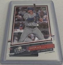 2020 Donruss Optic Baseball Gavin Lux Los Angeles Dodgers The Rookies card #R-8