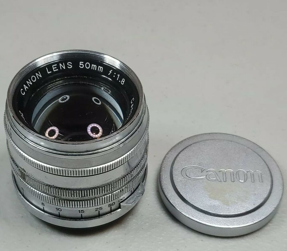 Canon 50mm F1.8 chromed LTM Lens for Canon & Leica Canon 50mm F1.8 chromed LTM Lens for Canon & Leica