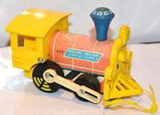 Vintage Fisher Price Train Toot Toot Toy 643 1964 Push Pull Along Collectible