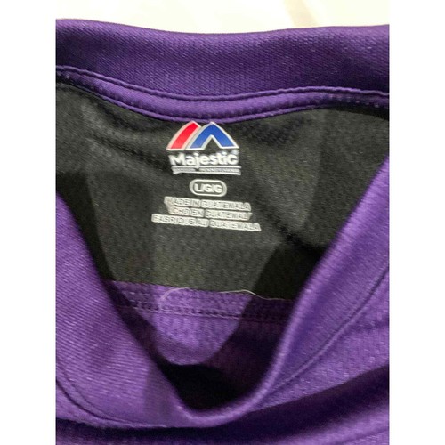 Majestic NFL AFC North Baltimore Ravens Purple Jersey #5 Flacco Size L - Picture 5 of 7