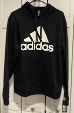 adidas Men's Essentials GOLF Fleece Big Logo Pullover Hoodie Size M