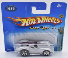 Hot Wheels 25/2005 Chevy Corvette Sting Ray silver. First Edition. short card