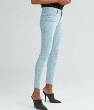 $185 NWT HUDSON Sz26 NICO MIDRISE ANKLE SUPER SKINNY-STRETCH JEANS VAPOR WASH